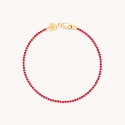 Astrid &amp; Miyu Pink Tennis Bracelet