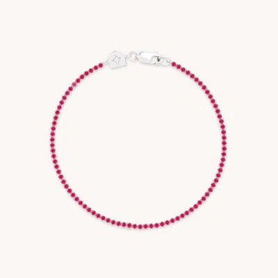Astrid &amp; Miyu Pink Tennis Bracelet