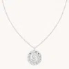 Astrid &amp; Miyu Pisces Bold Zodiac Pendant Necklace In Silver