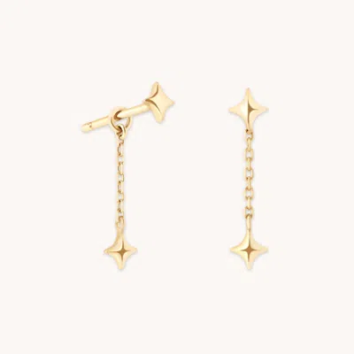 Astrid &amp; Miyu Plain Cosmic Star Charm Studs