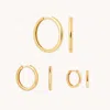 Astrid &amp; Miyu Essential Hoops Gift Set In Gold