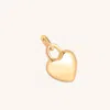Astrid &amp; Miyu Plain Metal Heart Charm