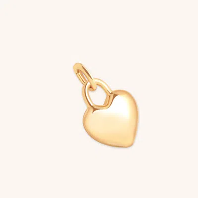Astrid &amp; Miyu Plain Metal Heart Charm