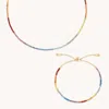 Astrid &amp; Miyu Rainbow Gemstone Gift Set In 9k Gold