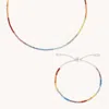 Astrid &amp; Miyu Rainbow Gemstone Junior Gift Set In 9k White Gold