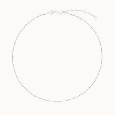 Astrid &amp; Miyu Rope Chain Necklace In Metallic