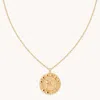 Astrid &amp; Miyu Sagittarius Bold Zodiac Pendant Necklace In Gold