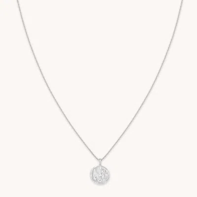 Astrid &amp; Miyu Scorpio Zodiac Pendant Necklace In Silver In Metallic