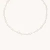 Astrid &amp; Miyu Serenity Pearl Necklace In Silver