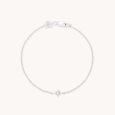 Astrid &amp; Miyu Shooting Star Pendant Bracelet In Silver
