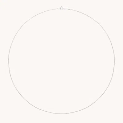 Astrid &amp; Miyu Shoreditch Story Chain Necklace In Solid White Gold