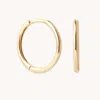 Astrid &amp; Miyu Simple 12mm Hoops In Solid Gold