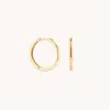 Astrid &amp; Miyu Simple Hoops 14mm In Solid Gold