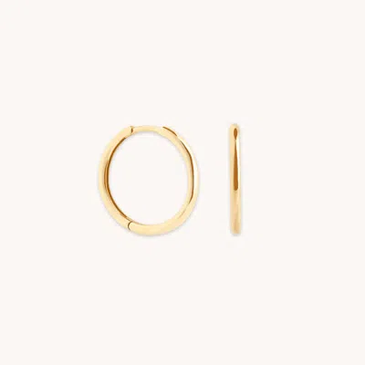 Astrid &amp; Miyu Simple Hoops 14mm In Solid Gold
