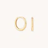 Astrid &amp; Miyu Simple Hoops In Solid Gold
