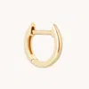Astrid &amp; Miyu Simple Piercing Hoop In Solid Gold