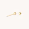 Astrid &amp; Miyu Small Ball Stud Earrings In Solid Gold