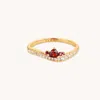 Astrid &amp; Miyu Snake &amp; Garnet Ring
