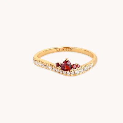 Astrid &amp; Miyu Snake &amp; Garnet Ring