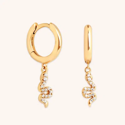 Astrid &amp; Miyu Snake Charm Huggies