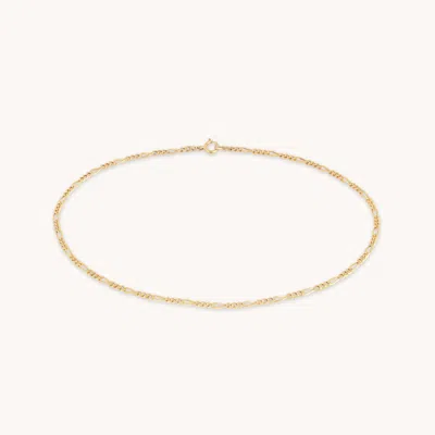 Astrid &amp; Miyu Soho Chain Anklet In Solid Gold