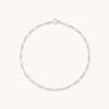 Astrid &amp; Miyu Soho Chain Bracelet In Solid White Gold