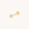 Astrid &amp; Miyu Solid Gold Large Ball Piercing Stud