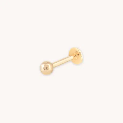 Astrid &amp; Miyu Solid Gold Large Ball Piercing Stud