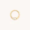 Astrid &amp; Miyu Solid Gold Marquise Daith Hoop