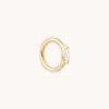 Astrid &amp; Miyu Solid Gold Marquise Piercing Hoop