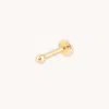Astrid &amp; Miyu Solid Gold Small Ball Piercing Stud