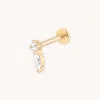Astrid &amp; Miyu Solid Gold Teardrop Piercing Stud