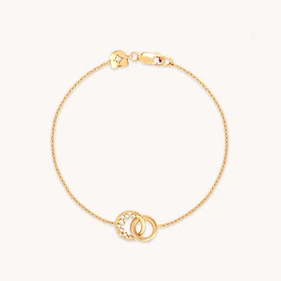 Astrid &amp; Miyu Spiral Crystal Pendant Bracelet