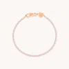 Astrid &amp; Miyu Tennis Chain Bracelet In Rose Gold
