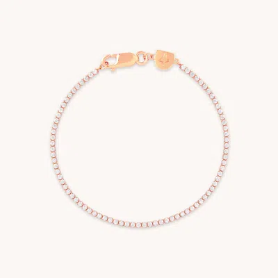 Astrid &amp; Miyu Tennis Chain Bracelet In Rose Gold