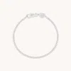 Astrid &amp; Miyu Tennis Chain Bracelet In Silver