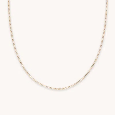 Astrid &amp; Miyu Tennis Chain Necklace In Gold