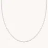 Astrid &amp; Miyu Tennis Chain Necklace In Silver