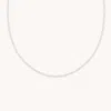 Astrid &amp; Miyu Tennis Chain Necklace In Silver