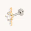 Astrid &amp; Miyu Titanium Mixed Marquise Cluster Piercing Stud