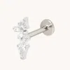 Astrid &amp; Miyu Titanium Multi Stone Cluster Piercing Stud