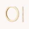Astrid &amp; Miyu Topaz 12mm Hoops In Solid Gold