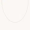Astrid &amp; Miyu Topaz Charm Necklace In Solid White Gold