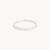 Astrid &amp; Miyu Topaz Eternity Ring In Solid White Gold