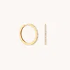 Astrid &amp; Miyu Topaz Hoops 14mm In Solid Gold