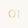 Astrid &amp; Miyu Topaz Hoops In Solid Gold