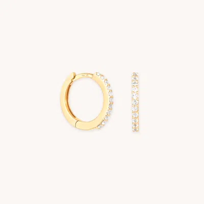 Astrid &amp; Miyu Topaz Hoops In Solid Gold