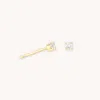 Astrid &amp; Miyu Topaz Stud Earrings In Solid Gold