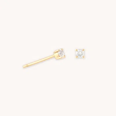 Astrid &amp; Miyu Topaz Stud Earrings In Solid Gold
