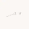 Astrid &amp; Miyu Topaz Stud Earrings In Solid White Gold